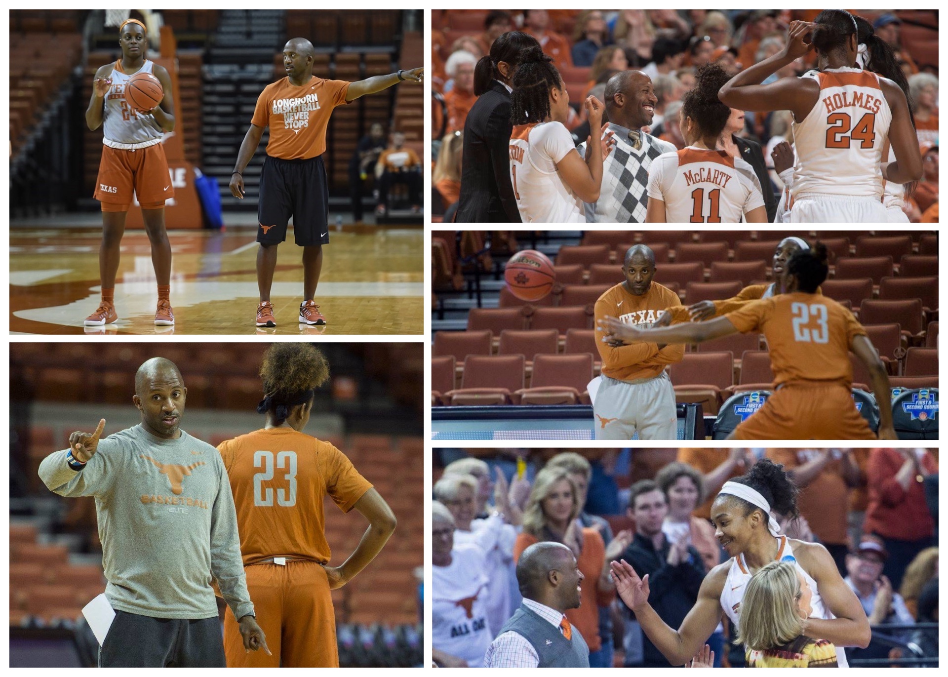George L. Washington, Jr. coaching NCAA Division I basketball players